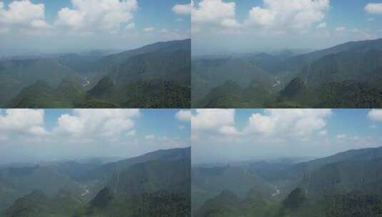 湖南郴州莽山五指峰景区航拍风光4k视频高清在线视频素材下载