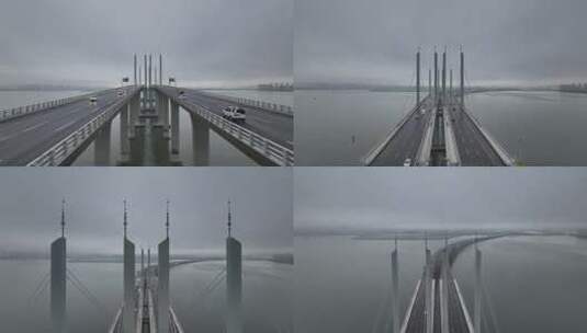 胶州湾大桥高清在线视频素材下载
