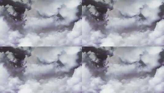 云层穿梭高清在线视频素材下载