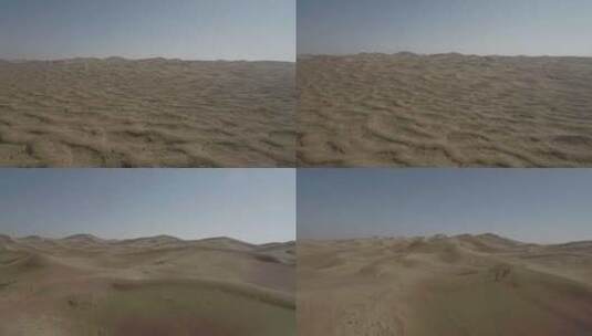 航拍甘肃西北黄土高原地貌戈壁沙漠4k高清在线视频素材下载