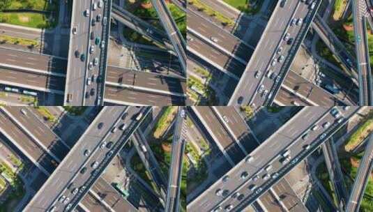 城市立交桥汽车车辆车流延时摄影高清在线视频素材下载