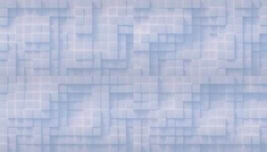 白色立方体马赛克。抽象背景。无缝循环3D高清在线视频素材下载