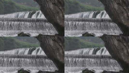 贵州穿洞河瀑布航拍高清在线视频素材下载