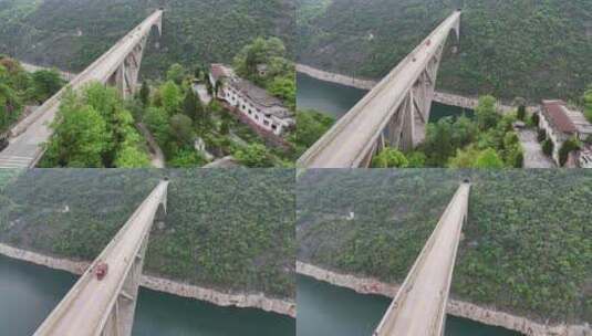 贵州乌江江界河桥航拍高清在线视频素材下载