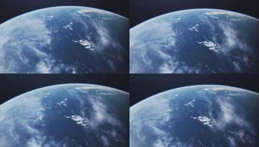 地球的高质量3D渲染，从太空中显示大陆，高清在线视频素材下载