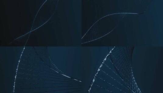 科技DNA双螺旋高清在线视频素材下载