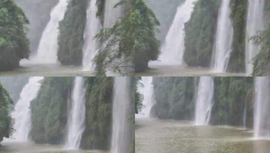 马岭河峡谷瀑布航拍高清在线视频素材下载