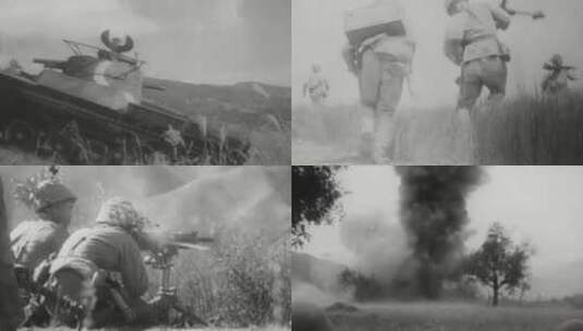 1937年抗战日军进攻占领太原会战保卫战沦陷高清在线视频素材下载