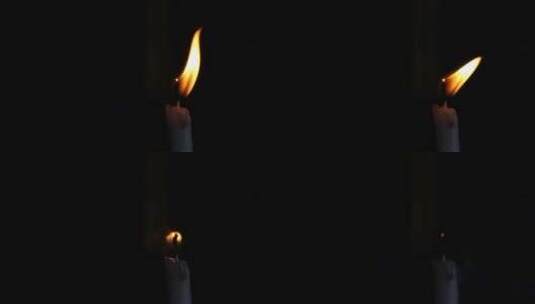 蜡烛吹灭的特写高清在线视频素材下载
