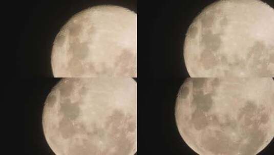 月球近距离近观察的放大细节高清在线视频素材下载