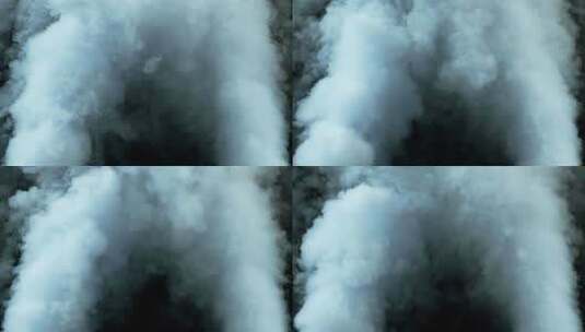 涡轮机喷出烟雾高清在线视频素材下载