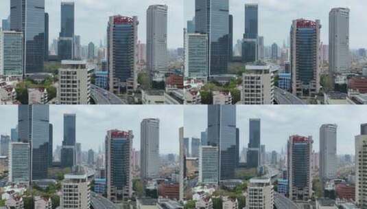上海静安区航拍高清在线视频素材下载