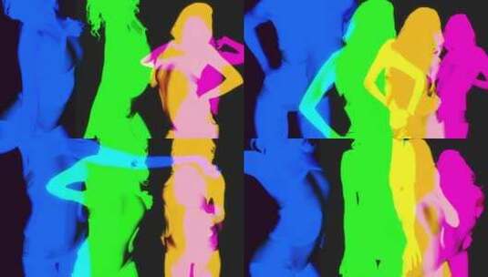 女人在跳影子舞高清在线视频素材下载