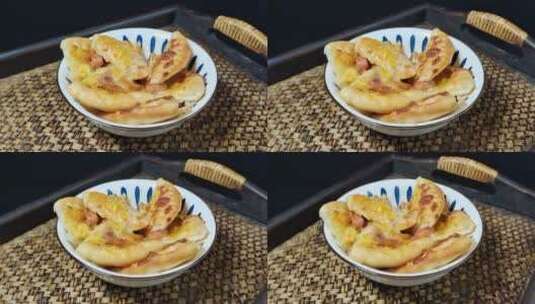 煎饼美食小吃4k视频高清在线视频素材下载