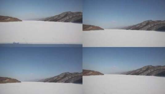 冬季北方冰雪风景高清在线视频素材下载