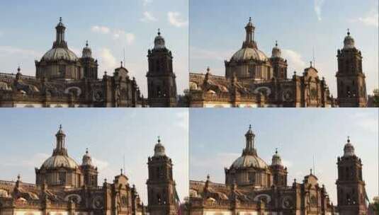 墨西哥城大教堂高清在线视频素材下载