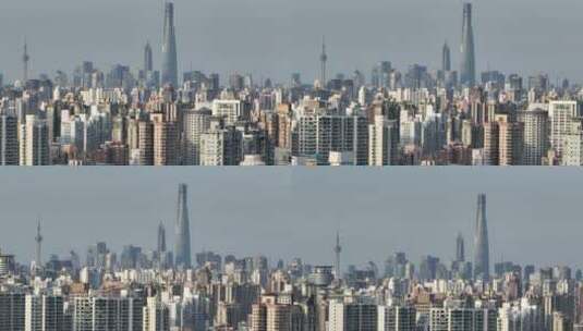 上海陆家嘴金融城航拍空镜高清在线视频素材下载