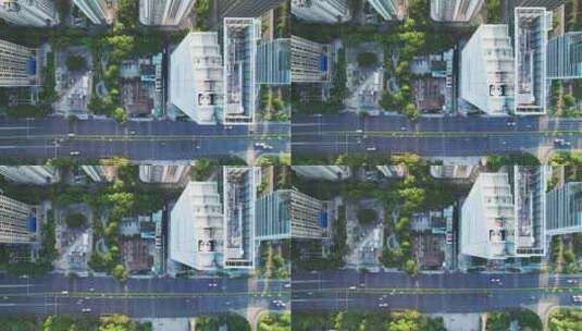 航拍广州市中心现代城市都市风光高清在线视频素材下载