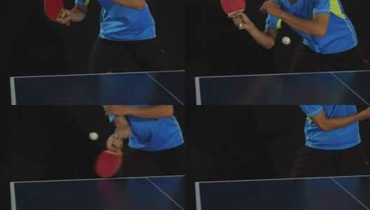 乒乓球 球桌 比赛 运动 打球高清在线视频素材下载