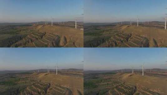 航拍新能源风力发电5K50帧高清在线视频素材下载