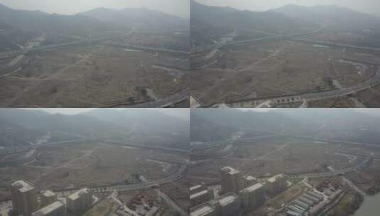 高架桥 航拍 杭州 上塘高架 6高清在线视频素材下载