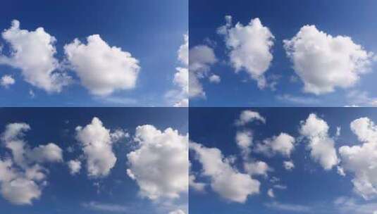 蓝天白云延时天空云朵高清在线视频素材下载