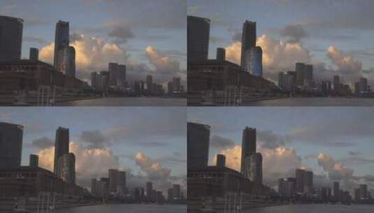 上海 北外滩 外滩 延时日落高清在线视频素材下载