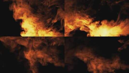 4k桔黄色烟雾效果魔法梦幻视频素材 (1)高清在线视频素材下载