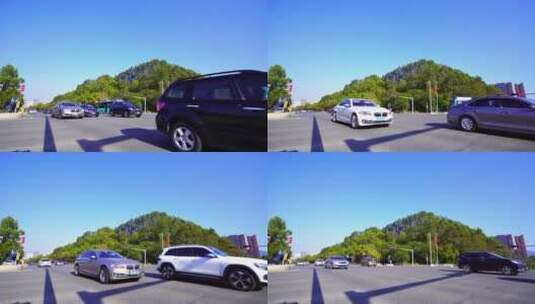 城市十字路口交通车流超级慢镜头高清在线视频素材下载