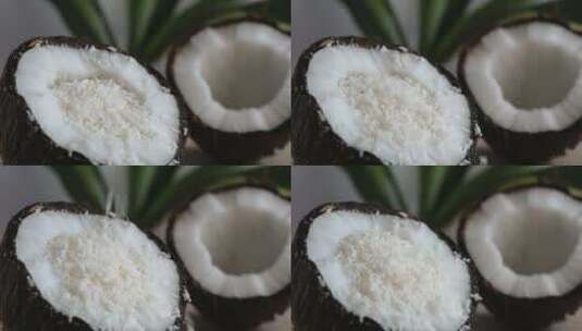 新鲜椰子高清在线视频素材下载