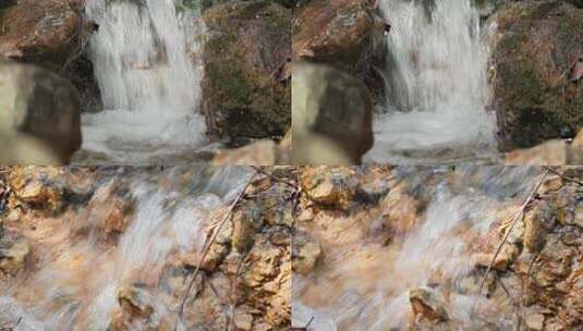 喷泉瀑布小溪实拍镜头高清在线视频素材下载