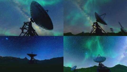 宇宙天文观测的雷达高清在线视频素材下载