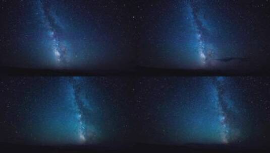 夜间星系高清在线视频素材下载