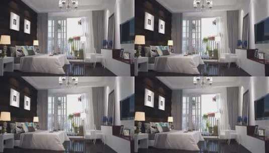 卧室01三维镜头高清在线视频素材下载