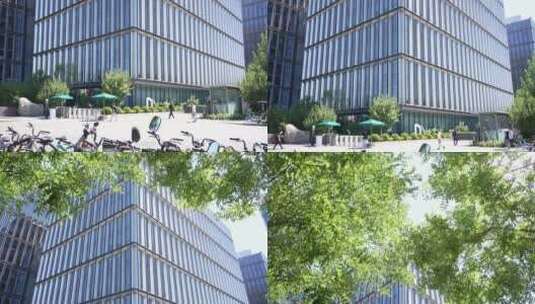 北京金山软件总部大楼高清在线视频素材下载