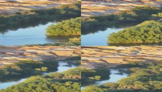 高清竖屏航拍五彩滩大峡谷河流高清在线视频素材下载