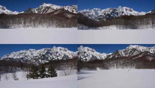 高原雪山雪景高清在线视频素材下载
