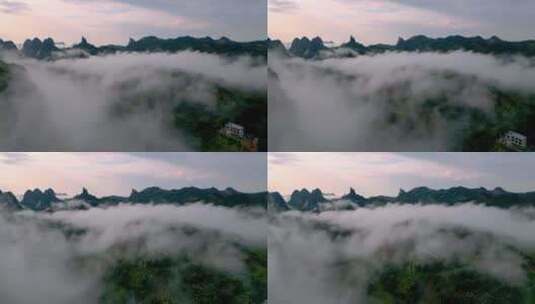 航拍桂林漓江自然山水风光高清在线视频素材下载