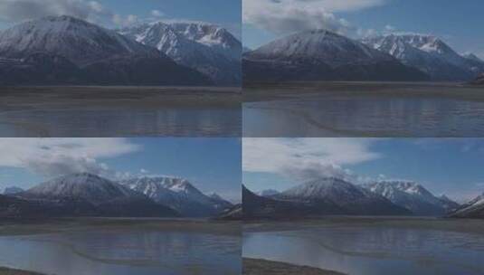 西藏然乌湖山水风光高清在线视频素材下载
