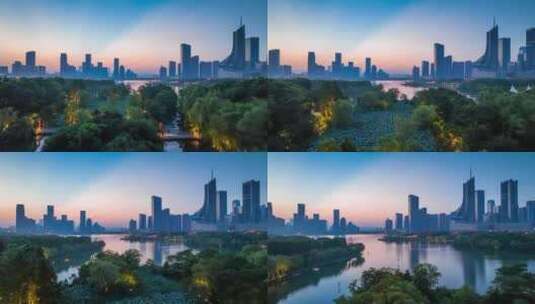 安徽省合肥市城市风光高清在线视频素材下载
