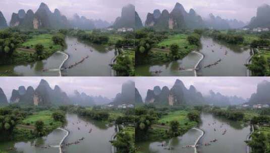 广西桂林遇龙河风光高清在线视频素材下载