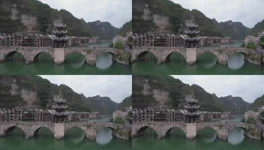 贵州黔东南镇远古镇5A景区航拍高清在线视频素材下载