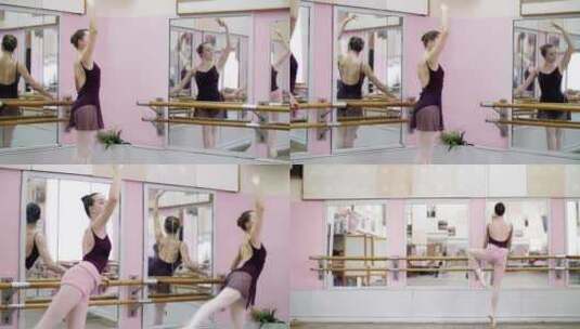 舞蹈舞跳舞芭蕾芭蕾舞蹈艺术脚尖舞者舞练舞高清在线视频素材下载