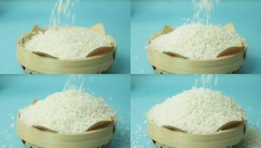 大米 水稻粮食 农作物五谷高清在线视频素材下载