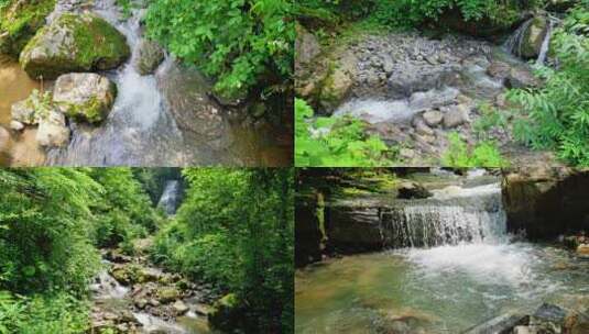 （合集）山泉泉水流水山涧河沟高清在线视频素材下载