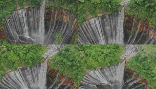 爪哇岛赛武瀑布航拍高清在线视频素材下载