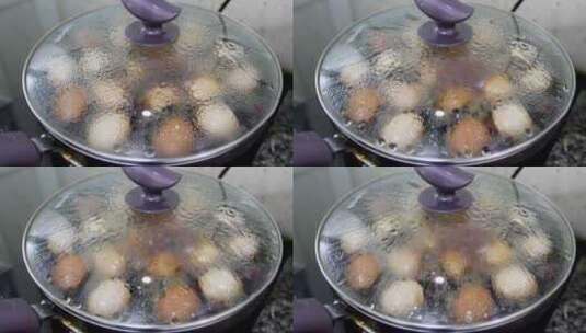 水煮茶叶蛋调料视频素材高清在线视频素材下载