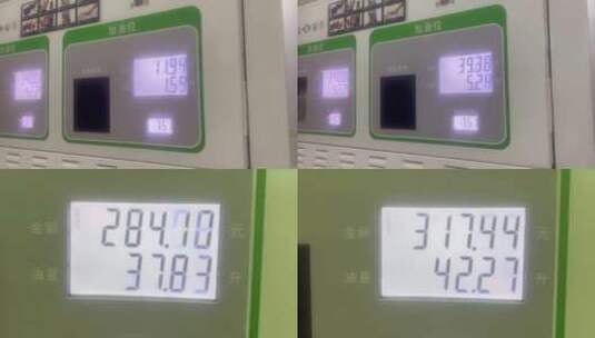 加油 油价 加油机 数字跳动 油表 油表数字高清在线视频素材下载