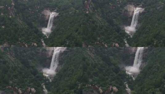 雨后泰山，龙潭飞瀑，高山流水高清在线视频素材下载