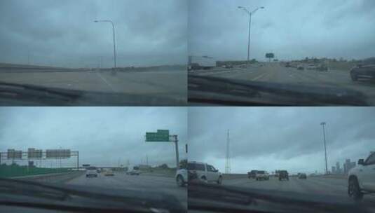 在高速公路上延时行驶高清在线视频素材下载